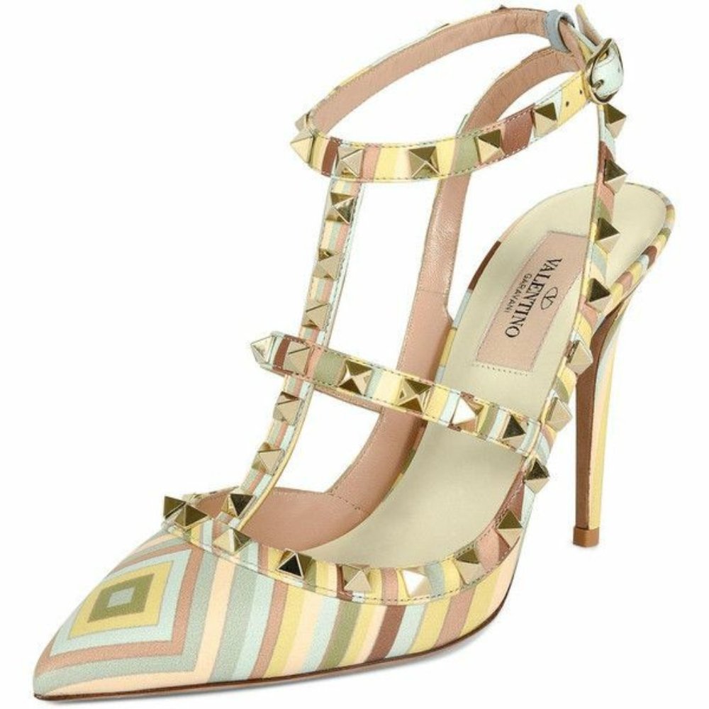 VALENTINO HARLEQUIN PRINT ROCKSTUD
